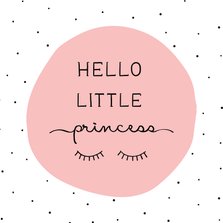 Glückwunschkarte zur Geburt Princess