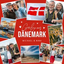 'Grüße aus Dänemark' Fotokarte Urlaub