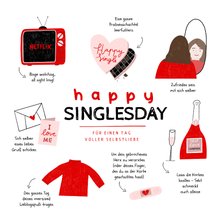 Grußkarte Happy Single Day
