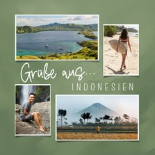 Grußkarte Urlaub in Indonesien Fotoserie
