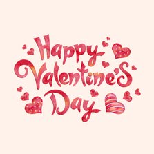 Grußkarte Valentinstag 'Happy Valentine's Day'