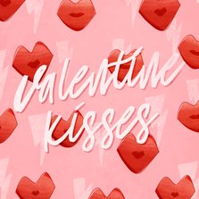 Grußkarte Valentinstag 'Valentine Kisses'