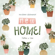 Karte Einzug Glückwunsch 'New Home'