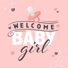 Karte Glückwunsch 'Baby Girl'