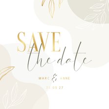 Karte Save the Date Hochzeit elegant & abstrakt