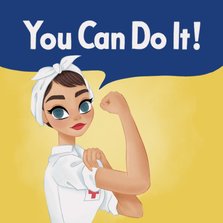 Motivationskarte 'You can do it' 