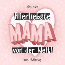 Muttertagskarte Allerliebste Mama