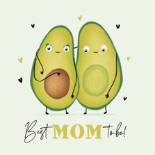 Muttertagskarte 'schwangere Avocado' Mom to be