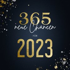 Neujahrskarte 365 neue Chancen