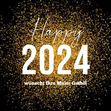 Neujahrskarte Firma 'Happy 2024'