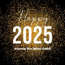 Neujahrskarte Firma 'Happy 2025'