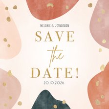 Save the Date Hochzeitskarte geometrisch & organisch