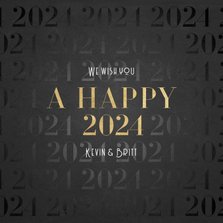 Stilvolle Neujahrskarte A Happy 2024 Foto innen