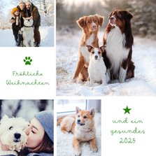 Tierische Fotocollage 'Fröhliche Weihnachten'