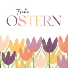 Tulpen Ostergrußkarte