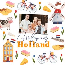 Urlaubskarte Grüße aus Holland