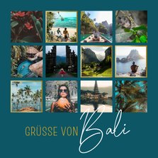 Urlaubskarte mit Grüßen von Bali