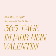 Valentinsgrüße '365 Tage im Jahr mein Valentin'