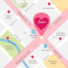 Valentinskarte Wegbeschreibung Stadtplan