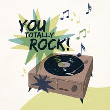 Valentinskarte 'You Totally Rock'