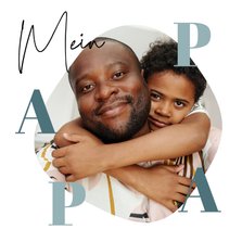 Vatertagskarte Foto 'Mein Papa'