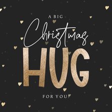 Weihnachtsgrüße 'Big Christmas Hug' mit Herzchen