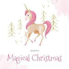 Weihnachtskarte Einhorn Magical Christmas