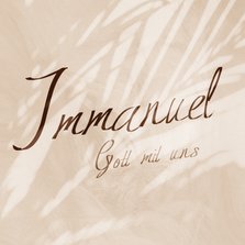 Weihnachtskarte Immanuel - Gott mit uns