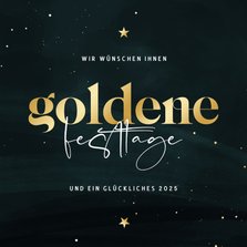 Weihnachtskarte Mitarbeiter 'Goldene Festtage'