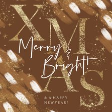 Weihnachtskarte XMAS abstraktes Muster