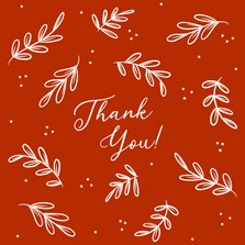 Weihnachtskarte Zweige 'Thank You' Mitarbeiter 
