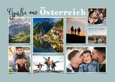 Fotocollage Urlaub 'Grüße aus Österreich'