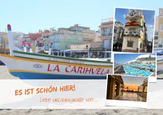 Grußpostkarte aus Carihuela Spanien