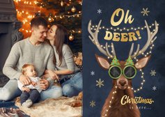 Humorvolle Weihnachtsgrüße 'Oh deer!'