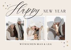 Neujahrskarte Bilderreihe 'Happy New Year'