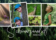Postkarte Schwarzwald Urlaub mit eigenen Fotos