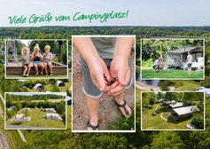 Urlaubs-Grußkarte vom Campingplatz am Klimberg