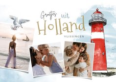 Urlaubsgrußkarte 'Groetjes uit Holland'