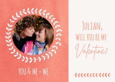 Valentinskarte 'Will you be my Valentine'