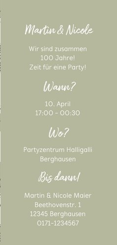 Einladung zum gemeinsamen Geburtstag in Stempellook mit Foto 3
