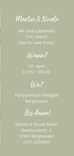 Einladung zum gemeinsamen Geburtstag in Stempellook mit Foto 3