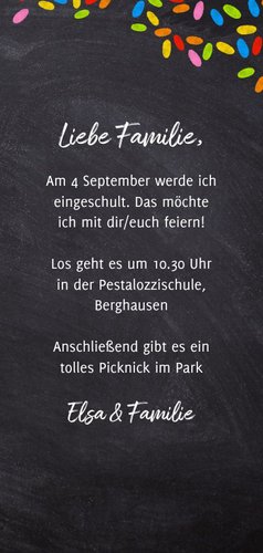 Einladung zur Einschulung Foto & Schultüte Eishörnchen 3