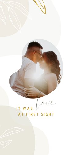 Einladungskarte Hochzeit elegant & abstrakt 2