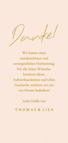 Foto-Dankeskarte Hochzeit Orangenblüten 3