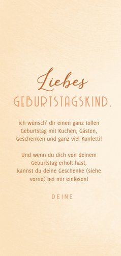 Glückwunschkarte Birthday Coupons 3