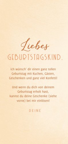 Glückwunschkarte Birthday Coupons 3