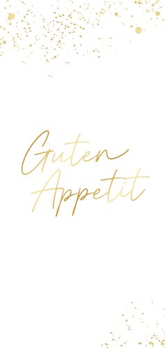 Jugendweihe Menükarte Goldschrift & Sprenkel 2