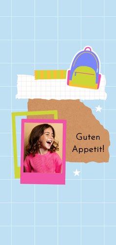 Menükarte Einschulung Scrapbook 2