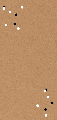 Menükarte Foto Kommunion Kraftpapier Konfetti Rückseite