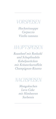 Menükarte Foto Schneeflocken Winterhochzeit Rückseite